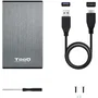 TOOQ TQE-2527G Caja para Disco Duro de 2.5'' SATA USB 3.1 Gris